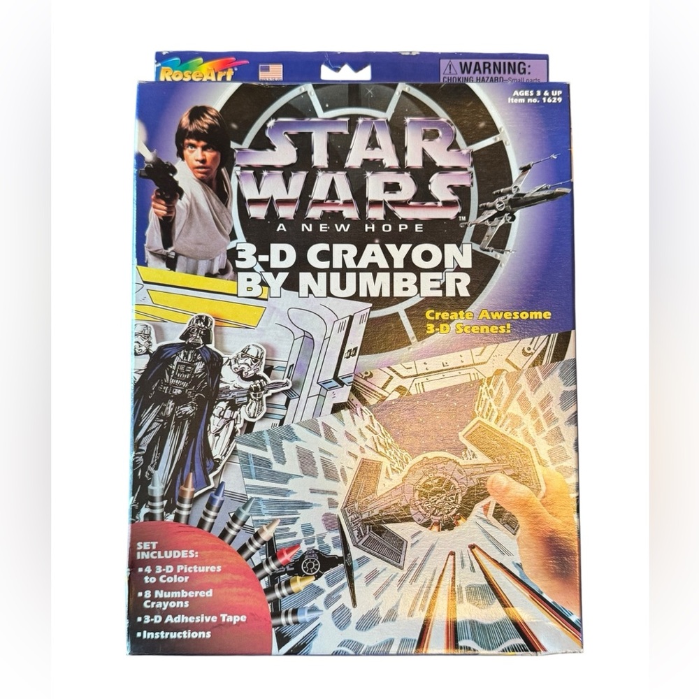 Star Wars 3-D Crayon by Number Set